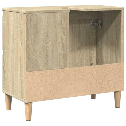 Mueble de baño de madera maciza y acabados robustos 7