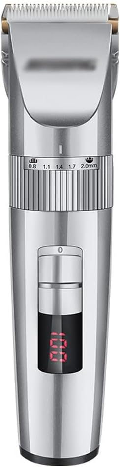 Hair Clipper Ceramic Blade Shaver Lithium Battery Digital Display Rechargeable Adult Haircut