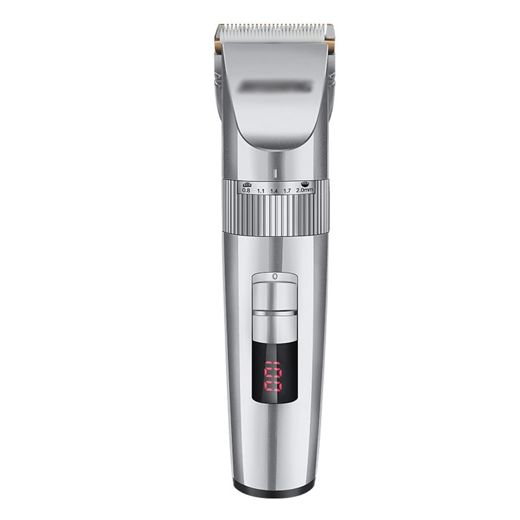 Tagliacapelli Rasoio con lama in ceramica Batteria al litio Display digitale Ricaricabile Taglio di capelli for adulti