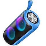 Portatile e Ampiamente Compatibile: Lo cassa bluetooth potente Dyurwa è dotato di un cordino pratico ed ergonomico, ideale per gli appassionati di musica in movimento. Questo altoparlante portatile è compatibile con la maggior parte dei dispositivi Bluetooth, inclusi smartphone e laptop, ed è la scelta perfetta per l’intrattenimento in casa, in giardino, in campeggio o durante i viaggi.
