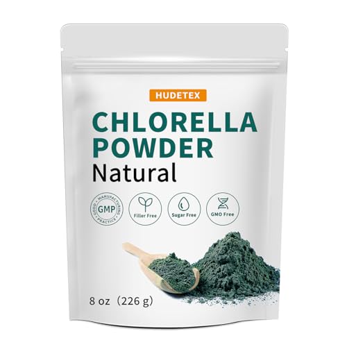 Chlorella Powder Natural- Chlorophyll Powder Supports Immune System & Liver Function Keep Youth Vegan Rich in Vegan Protein and Vitamins 8 oz.