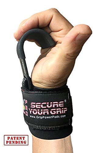 Weight Lifting Hooks Best Heavy Duty PRO Lifting Wrist Straps Deadlift Straps Power Lifting Grips Padded Workout Straps Power Weightlifting Gym Gloves Men & Women Set of 2 - Thumbnail 2
