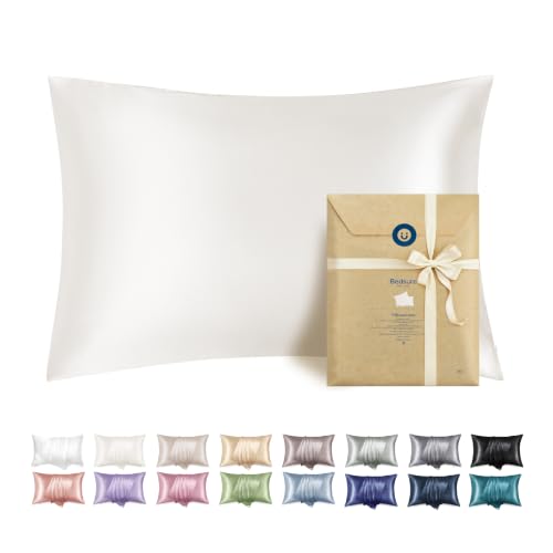 Image of Bedsure Satin Pillowcase with Zipper,King Pillow Cases Set of 2