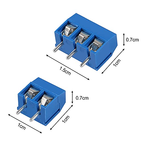 ALAMSCN 100PCS Double Sided PCB Board Kit Printed Circuit Prototype Boards 5 Sizes + 40 Pin 2.54mm Male Female Header Connector for DIY Electronic Project Experimental Development Plate