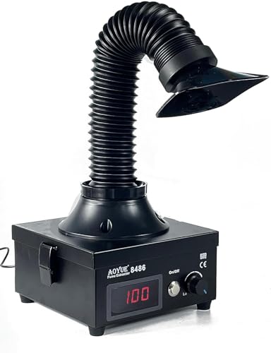 AOYUE 8486 Extractor de humo de soldadura Eliminación de humo de soldadura Diseñado para un rendimiento óptimo en banco
