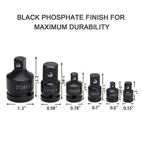 HELAKLS Set di adattatori | 6 pezzi | 1/4 su