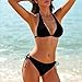 Custom Swimsuit Personalized Bikini Sets Womens Bathing Suits Add Photo Text Swimwear Two Piece All Black M