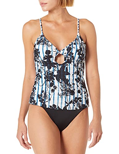 Lucky Brand Women's Standard Keyhole Front Tankini Swimsuit Top