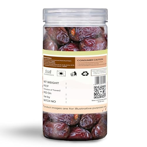 Image of Fabeato Premium Kalmi Dates /Khajoor 400g | Rich Source of Potassium & Iron|Naturally Sweet|No Added Sugar | No Preservative