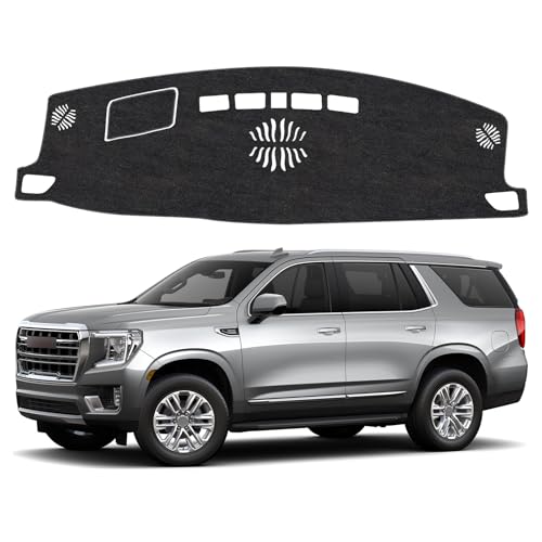 Image of Dash Cover Mat Compatible with Chevrolet Suburban /Tahoe and Fit for GMC Yukon 2021-2024 Dashboard Cover Mat Interior Accessories(Not for GMC Yukon Denali)