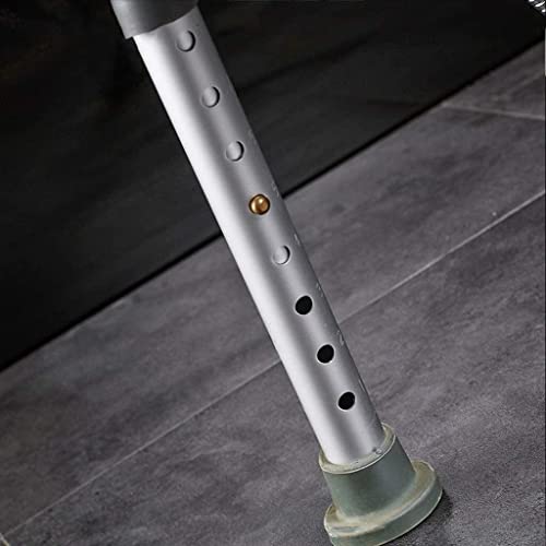 Siège de salle de bain handicapé réglable et compact blanc