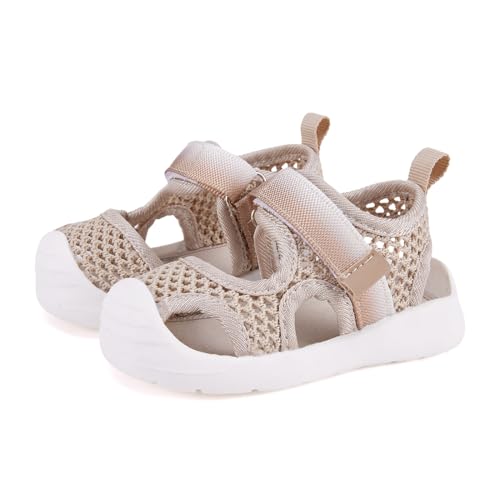 Image of BMCiTYBM Baby Boy Girl Closed Toe Summer Toddler Sandals Lightweight Shoes Infant Non-Slip First Walking Sneakers 6 9 12 18 24 Months 2-3 Years