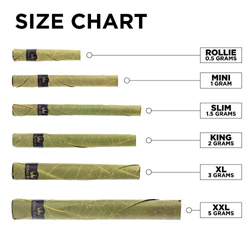 King Palm King Size Cones (1 Pack Of 25, 25 Rolls Total) Natural Pre Roll Palm Leafs - Pre Rolled Cones - All Natural Cones - Corn Husk Filter - Preroll Cones - Cones With Filter - Organic Cones #TOP1