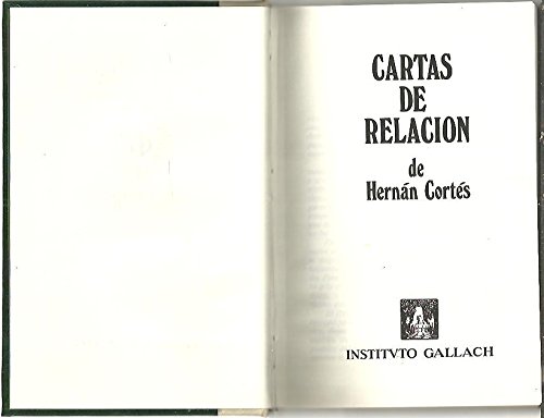 CARTAS DE RELACION.: Hernán Cortés: 9788470694868: Amazon.com: Books