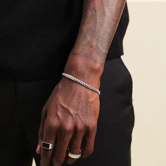 Memgift Stainless Steel Cuban Chain Bracelets for Men & Women - 6.5/7/7.5/8/9 Inch Gold Plated & Silver Stainless Steel Fashion Jewelry Bracelet - Image 7