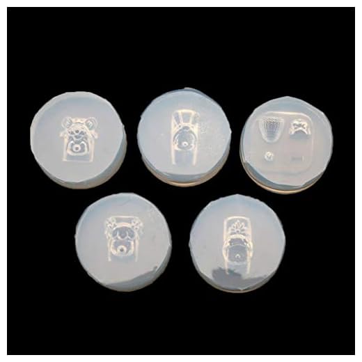 Mya Flickor kvinnor 5 st mössor sovig docka silikonform nagelkonst docka harts snideri formar verktyg nageldekoration nagel skönhet tillverkning mögel