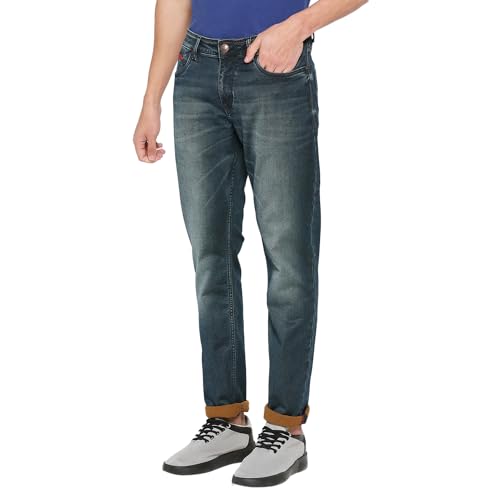 Image of Being Human Blue Slim Fit Denims for Men Clothing