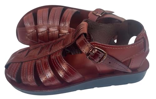 LION OF JUDAH MARKET Closed Toe Jesus Modest Leather Sandals from Jerusalem