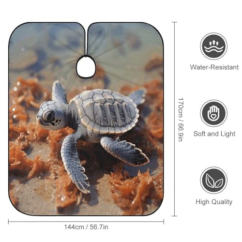 Capa de corte Cut Baby Sea Turtle para adultos 170x144 cm miniatura 2
