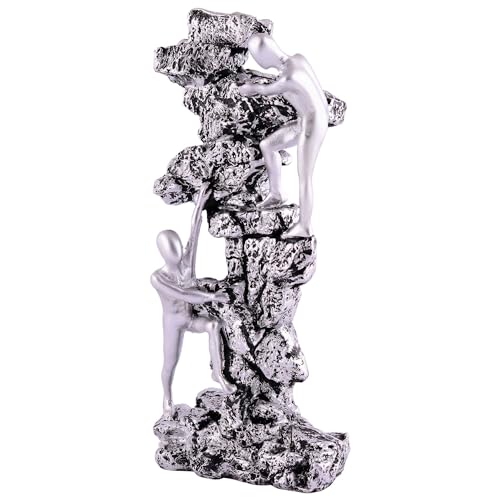 Image of AshLova Men Climb on wall Showpiece for Home Decor Showpiece, Atlas Sculpture for Office Table Decor Multicolour - 10