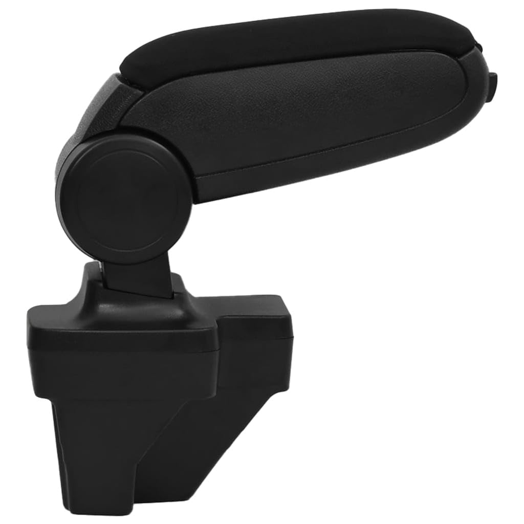 Accoudoir de voiture noir en ABS 15 x 35 x 33 à 49,5 cm avec compartiment de rangement réglable en hauteur pour Renault Clio LHD MK5 à partir de 2019 pour un confort ergonomique à l'intérieur