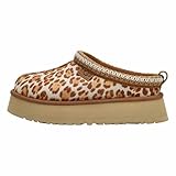 UGG Women's Tazz Plains Slipper, Felicity Leopard Jasmine, 10