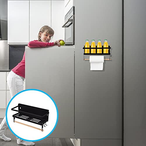 Cabilock Spice Rack Magnético Geladeira Prateleira Organizador Economia de Espaço De Armazenamento D