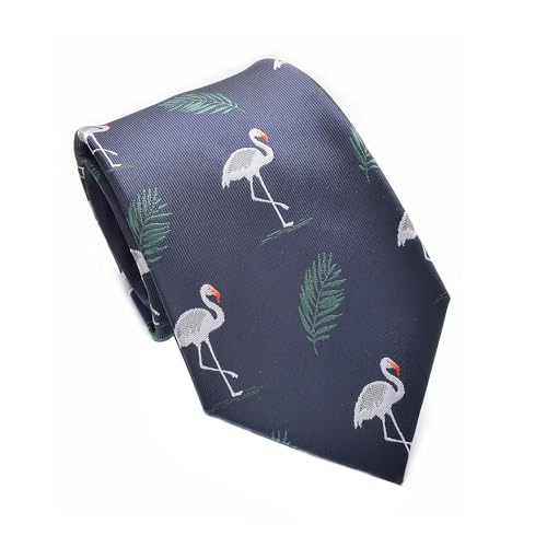 runootPR Novelty Navy Blue Tie for Men 3.15