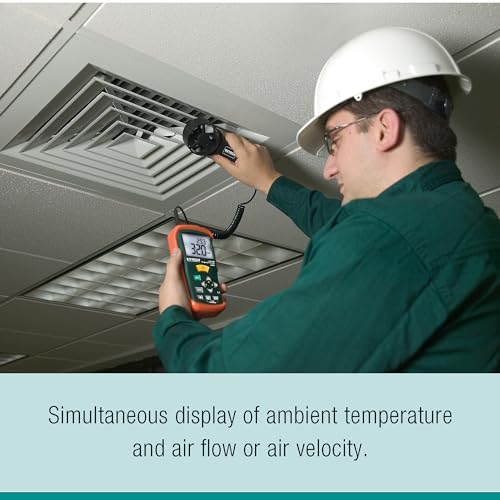 Image of Extech AN100 CFM /CMM Mini Thermo-Anemometer, Air Flow and Velocity