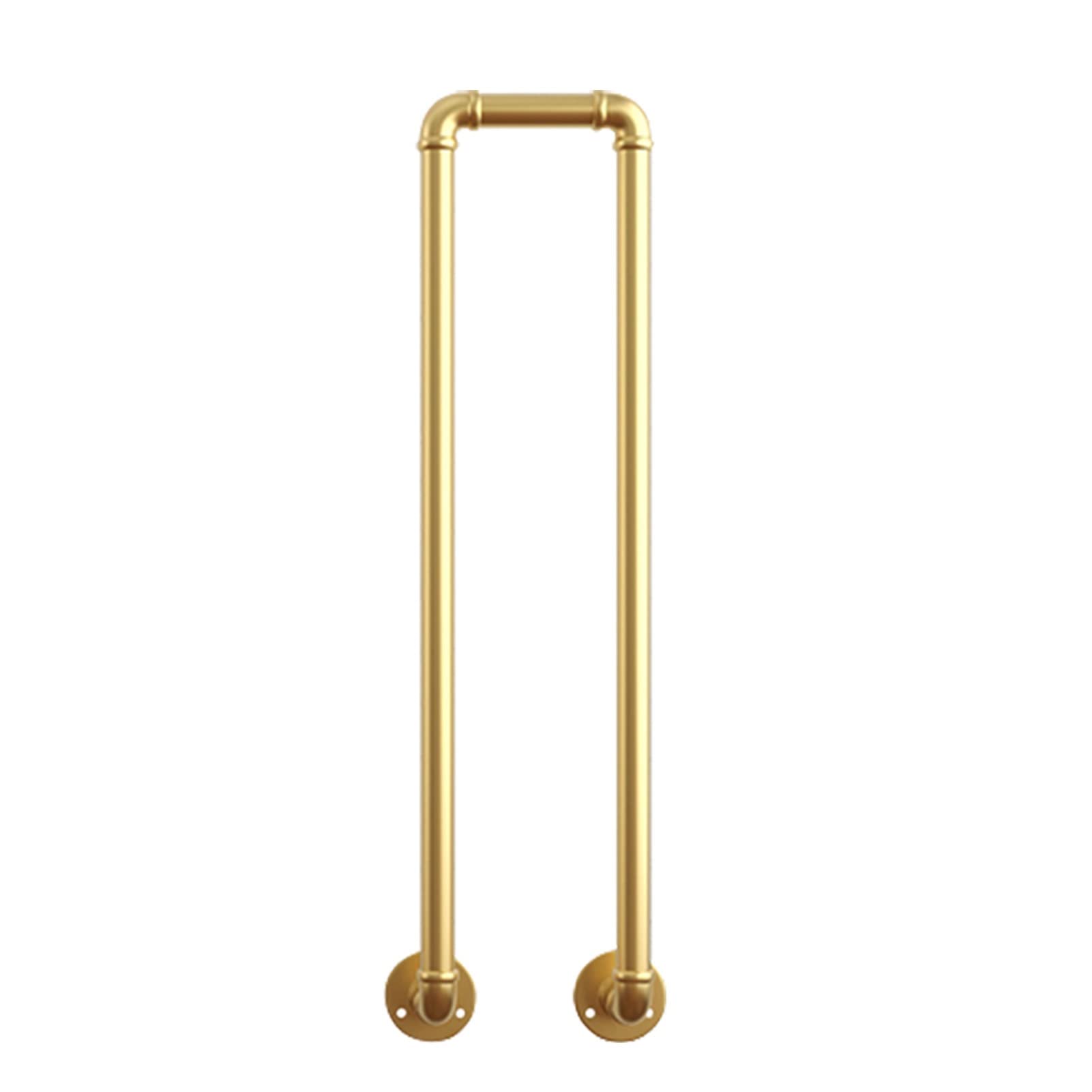 Meiiron Gold Staircase Handrails, Deck Railing Brackets - U Type Side Mount Step Balcony Fence, Metal Deck Railing, Simple Vertical Stair Handrail, Elderly and Child Safety Fence (Size : 95cm(37.4"))