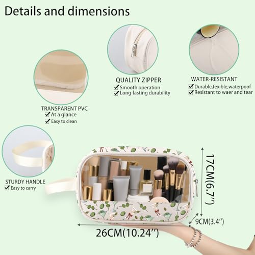 Filthy Martini Gift Dirty Martini Clear Makeup Bag Dirty Martini Lover Gift Martini Merch Cocktail Lover Gift (Dirty C-Makeup)3