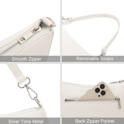 Image of Small Shoulder bag with 2 Removable Straps Cross Body Clutch Purse Handbag for Women
