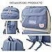 Ergocar Moda 5 en 1 Mochilas Escolar Adolescente con Bolso de Mano Imagen de Ergocar Moda 5 en 1 Mochilas Escolar Adolescente con Bolso de Mano