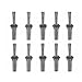 iDili 10PCS 14x105MM Stone Splitting Tool Stone Splitter Metal Plug Wedges and Feathers Shims Concrete Rock Splitters Hand Tool
