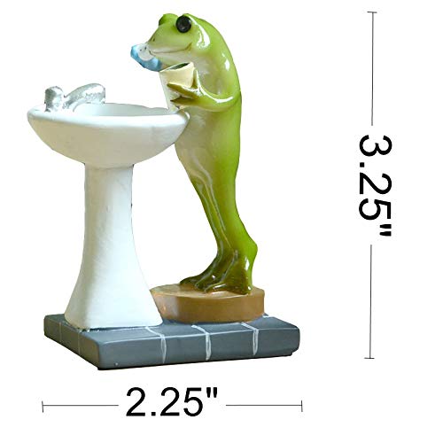 Gemmia Fairy Garden Miniature Frog Figurines- It's A New Day #TOP1
