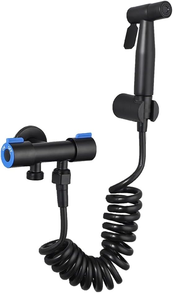 The Portable Bidet Nozzle Is Equipped With A Single Cold Water Shower 1-2-in-1 Angle Valve(E)