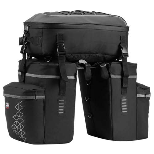 KEMIMOTO 3 IN 1 Gepäckträgertasche, Wasserdicht Fahrradtaschen für...
