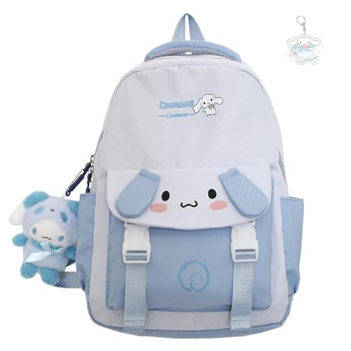 GDFENDU Mochila japonesa Kawaii con llavero, 40.6 cm, impresión 3D, gran capacidad, portátil, bonita y ligera, mochila de viaje al aire libre., a, 16IN