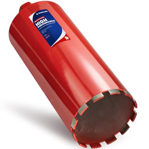 Image of Premium 6-1 /4 inch Wet Core Drill Bit for Hard Concrete with High-Density Diamond, Precision-Welded Segments, 1-1 /4 inch-7 UNC x 14 inch Depth, Industrial Grade for Concrete Rebar, Brick, Masonry, Pavers