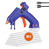 コードレスグルーガン CELIFE USB充電式 グルーガン 小型 ぐるーがん グルースティック30本7mm x 150mm付き ご家庭 オフィス 学校 手芸 アート ポータブル 子供用 大人用 DIY 粘着工具
