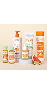 Coffret De Soins Visage & Corps EVOLUDERM 'Carotte Bonne Mine' - Sérums, Huile, Gommage - Soin Éclaircissant Et Anti-Imperfections