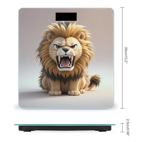 Báscula digital de baño FekiLoot con plataforma amplia y pantalla LCD miniatura 2