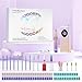 HOMEASY Electric Nail Drill, 40000RPM Professional E-Filer Rechargeable with 15 Drill Bits, Portable Nail File Electric Nail Filer for Acrylic Nails Gel Polishing Removing for Salon Home (Purple)