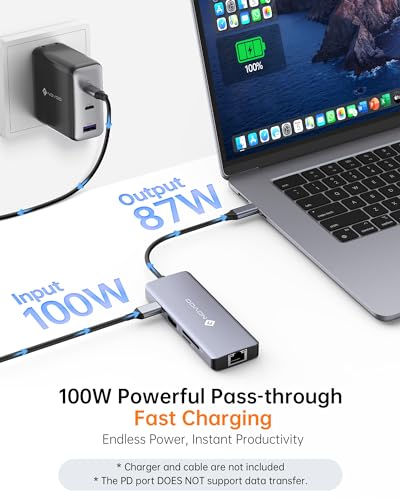 Adaptateur USB C Hub NOVOO R8C PRO concentrateur PC Mac multiport - 7