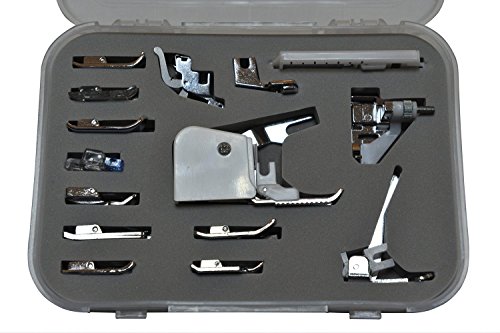 image for Coolbuy112 15 pcs Sewing Machine Presser/Walking Feet Kit - Suitable w