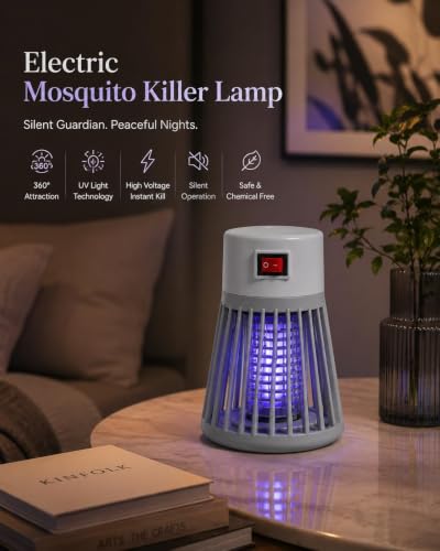 Image of Eco Friendly Electronic LED Mosquito Killer Machine Trap Lamp, Screen Protector Mosquito Killer lamp for Home, USB Powered Electronic