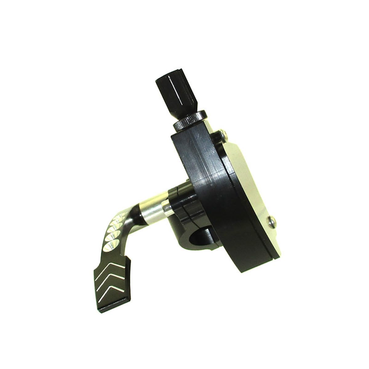 Acceleratore a pollice CNC Billet per Yamaha Honda Kawasaki Suzuki ATV Quad 4 ruote (nero)