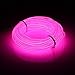 Produktbild Kmruazre 5m/16ft El Wire Pink Neonlicht mit Batterie Box Weihnachtsfeier Glow Lights Bar Halloween Kostümdekoration (Rosa)