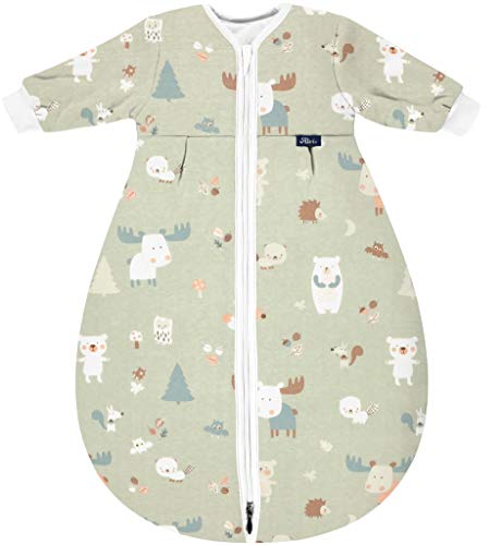 Alvi Mäxchen thermo Schlafsack mit Arm Design Baby Forest (Größe 90)