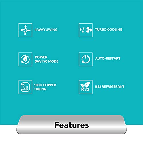 Image of Amstrad 1.5 Ton 3 Star Inverter Split AC (Copper, 2021 Model, AM20I3E, White)